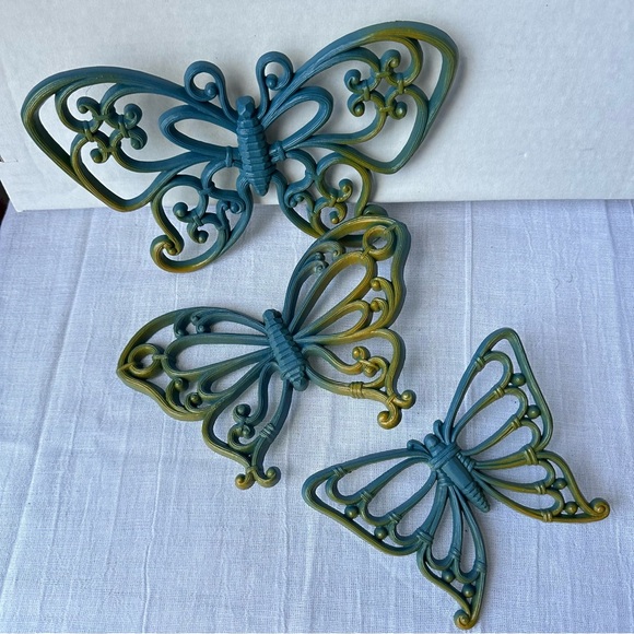 Vintage Homco Syroco Wall Butterflies - Picture 2 of 5
